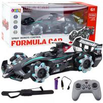 LEAN Toys RC Car Sports Car Remote Controlled Smoke Effect 2.4G Black