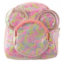 LEAN Children®s Backpack With Sequins Mouse Ears Pink 22cm 3L