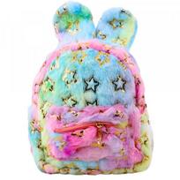 LEAN Plush Backpack Ears Gold Stars Children®s Colorful 24cm