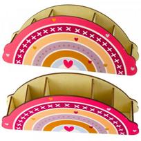 LEAN Medinis stalo organizatorius vaikams, rožinė vaivorykštė