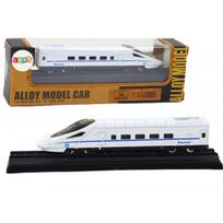 LEAN Toys Kolekcinis modelinis traukinio vagonas, baltas, 1:48, metalas