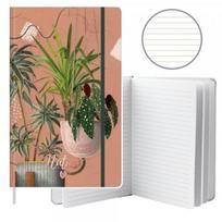 LEAN Notebook Planner Lined Leaves Plants Eraser A5 80 Sheets