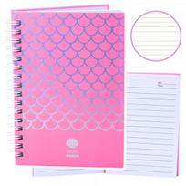 LEAN Holographic Scales Lined Notebook Pink A6 80 Sheets