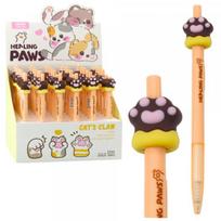 LEAN Cat®s Paw Gel Pen Brown Blue Ink 15cm 0.5mm