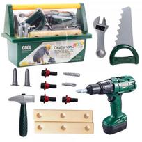 LEAN Toys DIY Tool Kit in Box Battery-Powered Drill 14 pcs.