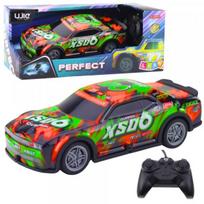 LEAN Toys Remote Controlled Racing Car with Light-Up Body Orange and Green