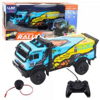 LEAN Toys Nuotoliniu būdu valdomas sunkvežimis, RC nuotolinio valdymo pultas, garsai, mėlynas