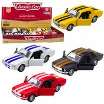 LEAN Toys Klasikinis automobilis su atgaline eiga, atidaromomis metalinėmis durelėmis, 1:32 asortimentas