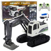 LEAN Toys _7938644 Remote Controlled RC Crawler Excavator Lights Sounds White 1: