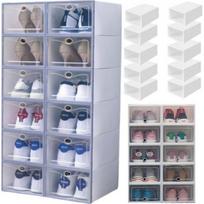 LEAN Modular Shoe Rack Accessories 5 Compartments Transparent