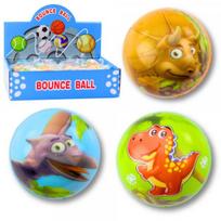 LEAN Toys Foam Bouncy Ball Dinosaurs 6.5 cm