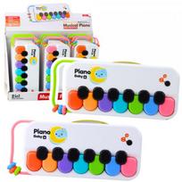 LEAN Toys Edukacinis muzikinis pianinas vaikams, interaktyvus, spalvoti karoliukai