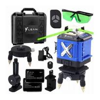 LEAN 4D Laser Level Plane 16 Lines Case 2 Batteries Blue