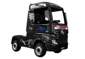 Elektrinis vaikiškas sunkvežimis Mercedes Actros juodas dažytas MP4