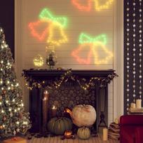 Kalėdinės dekoracijos varpeliai su 72 LED 2vnt 50x56cm