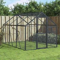 Paukštidė antracito spalvos 179x3x185m aliuminis