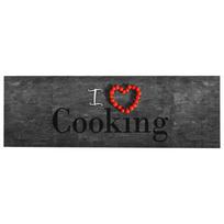 Virtuvės kilimas 60x300cm plaunamas su užrašu Cooking