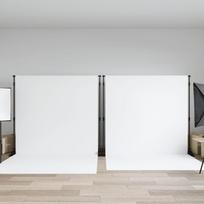 Fono laikikliai 2vnt juodos spalvos 305x243cm plienas