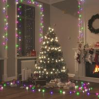 LED lempučių girlianda 40m PVC 400 pastelinių spalvotų LED