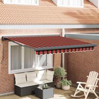 Ištraukiama markizė oranžinė/ruda 35x25m audinys/aliuminis
