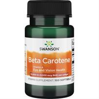 Beta karotenas (Vitaminas A), kapsulės – SWANSON, 100 kapsulių