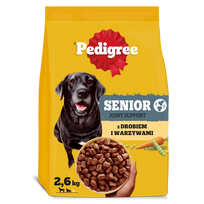 Sausas šunų ėdalas PEDIGREE Senior, su paukštiena ir daržovėmis, 2,6 kg