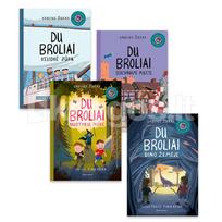 Sauliaus Žuko 4 knygų „Du broliai“ rinkinys: Nuotykis miške + Kelionė jūra + Senoviniame mieste + Dino žemėje