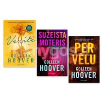 Colleen Hoover 3 knygų rinkinys: Veritė + Per vėlu + Sužeista moteris