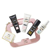 Dažytų plaukų kelioninis rinkinys su kosmetine ,,MINI Vibrant rose kit", Label M