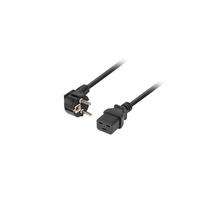 Lanberg | CEE 7/7- to IEC 320 C19 power cord, 16A VDE | CA-C19C-10CC-0018-BK