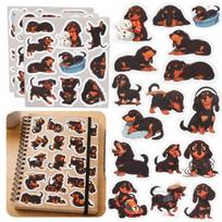 LEAN Toys Set of Dachshund Stickers for Decorating Various Motifs 54 pcs.