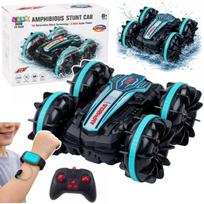 LEAN Toys Remote Controlled RC Stunt Car Floating Turquoise 4x4