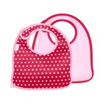 Built Built Śliniak Mess Mate Baby Pink Mini Dots 2 szt.