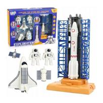 LEAN Toys Space Set Cosmonauts Launch Tower Rocket Shuttle