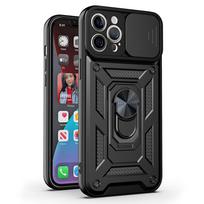 Slide Camera Armor dėklas skirtas Xiaomi Redmi Note 15 5G juodos spalvos