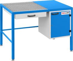 Pro-Line Šlifavimo darbastalis su dulkių stalčiumi ir spintele 1180x780x850mm