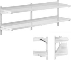 Royal Catering Ant sienos montuojama dviguba reguliuojama lentyna STAL 160 x 40 cm