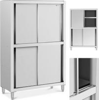 Royal Catering Nerūdijančio plieno nerūdijančio plieno stumdomų durų maitinimo spinta 120 kg 120 x 50 x 180 cm