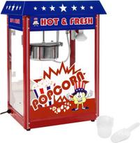 Royal Catering Popkornų gaminimo aparatas su mėlynu gaubtu TEFLON 1600W