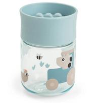 Done by Deer mokymosi gertuvė 360° Tiny Farm, 260ml, mėlyna