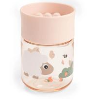 Done by Deer mokymosi gertuvė 360° Tiny Farm, 260ml, rausva
