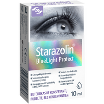Drėkinamieji akių lašai STARAZOLIN BLUELIGHT PROTECT, 10 ml