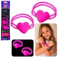 LEAN Toys Double Heart Bracelets Wristbands Fluorescent Stick Neon Glowing