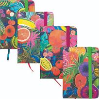 Užrašų knygelė FRUITS, Centrum, A7, 80 lapų, 77gsm, linija, kietu viršeliu, su skirtuku ir gumele