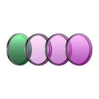 Filter set for DJI Action 6 (CPL/ND8/16/32), Zestaw filtrów do DJI Action 6 (CPL/ND8/16/32)