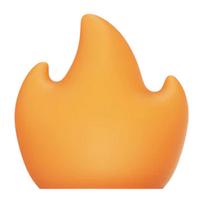 Šviestuvo gaubtas „Flame“, skirtas „Flextail Tiny Pump 2X“, oranžinis