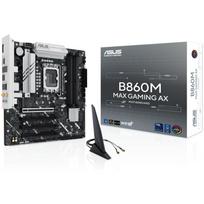 Asus Pagrindinė plokštė B860M MAX GAMING AX, LGA 1851, DDR5, 256GB, 3 M.2, 2.5Gb Ethernet, Wi-Fi 6, 4 SATA, 7.1 audio