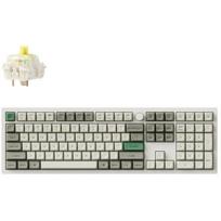 Keychron Q6M-P4 klaviatūra, 2.4 GHz, 1000 Hz, RGB LED, 108 klavišai, PBT klavišai, mechaniniai jungikliai, USB Type-C