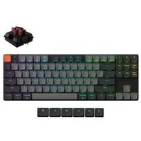 Keychron klaviatūra K1X-B3 80% TKL, RGB LED apšvietimas, Bluetooth 5.2, USB Type-C, 87 klavišai, mechaninė jungtis