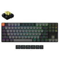 Keychron klaviatūra K1X-B4, 80% TKL, RGB LED apšvietimas, Bluetooth 5.2, USB Type-C, 87 klavišai, mechaninė jungtis